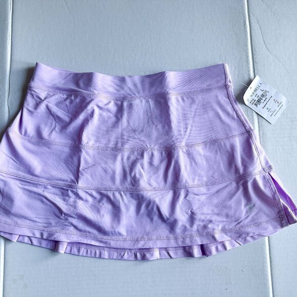 NWT Sofibella 14" Panel Tennis Skort Size L in Lavendar - Picture 2 of 5